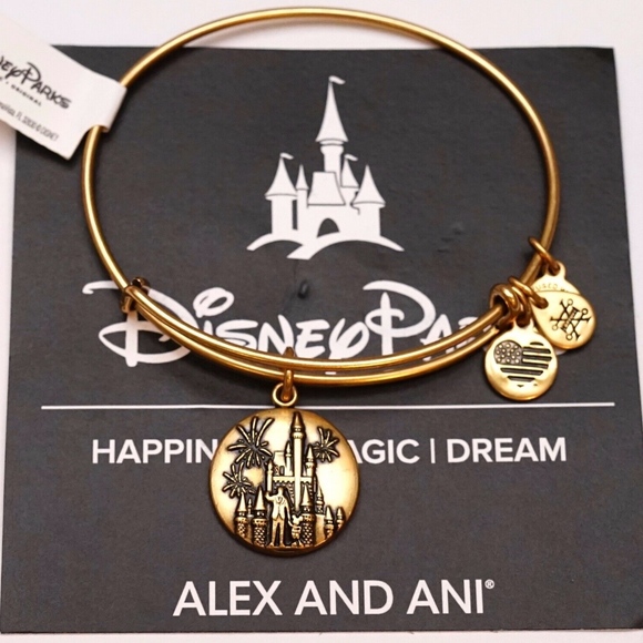 Alex and Ani Jewelry - Alex And Ani WDW Walt Mickey Castle Gold Bangle